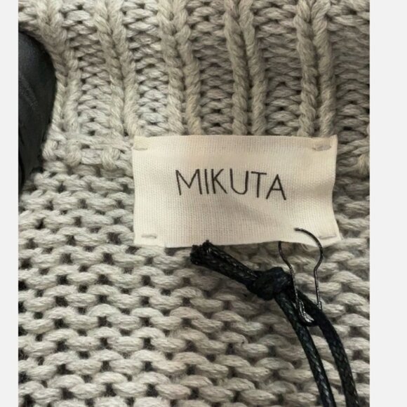 NWT! Mikuta The Faded Knitted Sweater Medium 100% Cotton - Picture 6 of 7